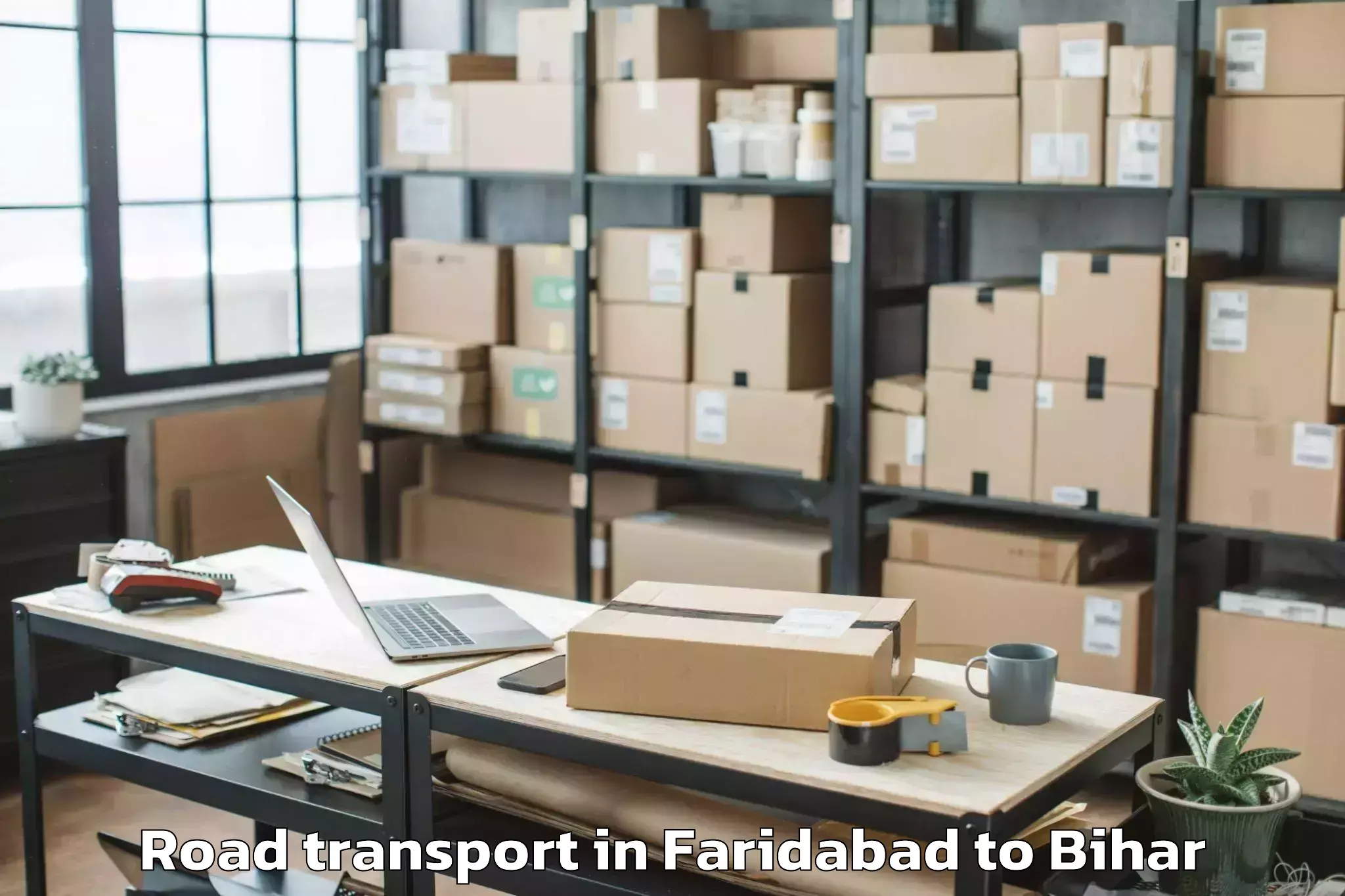 Easy Faridabad to Kursela Road Transport Booking